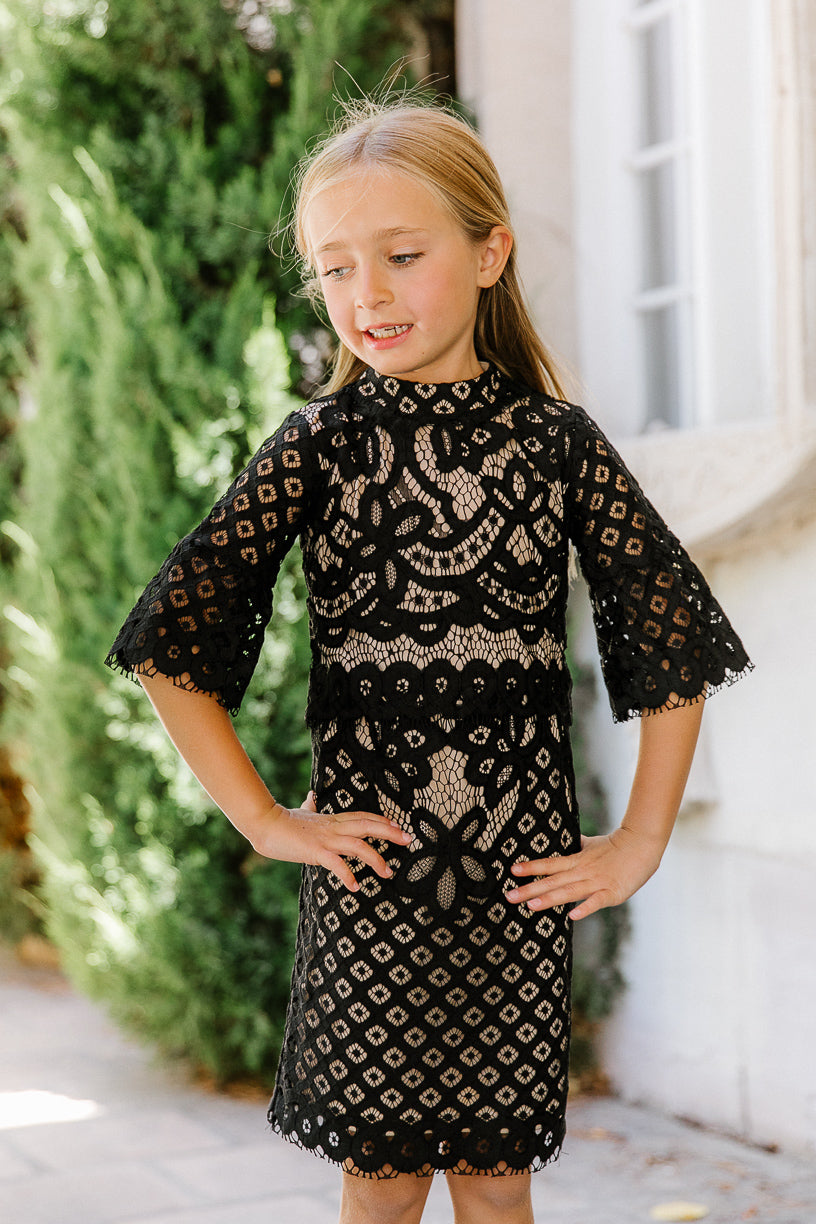 Mini Lacey Dress in Black - FINAL SALE