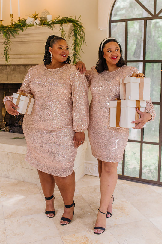 Lady Dress in Rose Gold