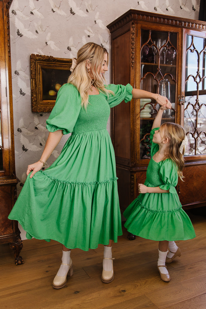 Lani Dress in Green - FINAL SALE