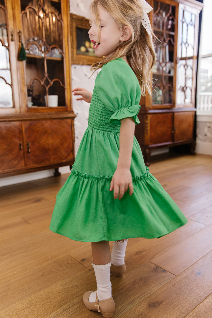 Mini Lani Dress in Green - FINAL SALE
