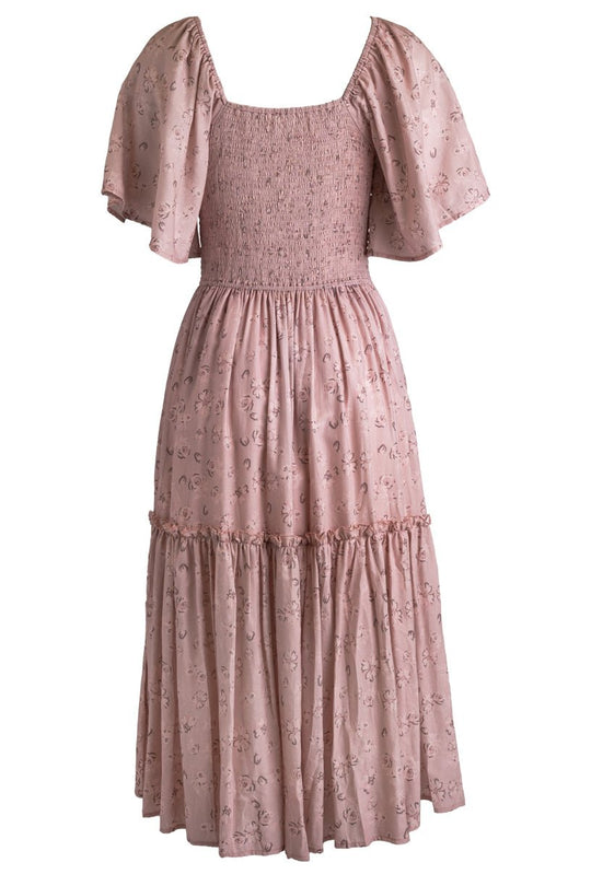 Lennon Dress in Dusty Pink-Adult