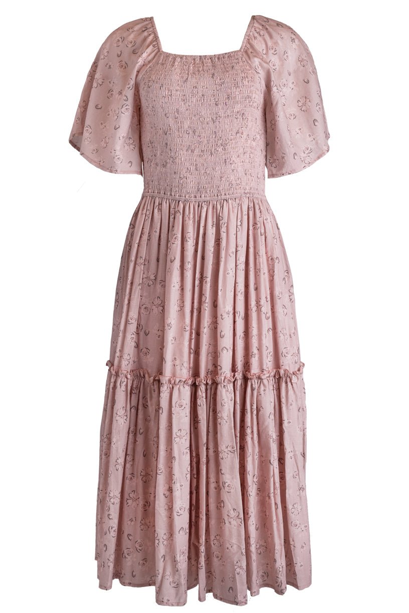 Lennon Dress in Dusty Pink-Adult