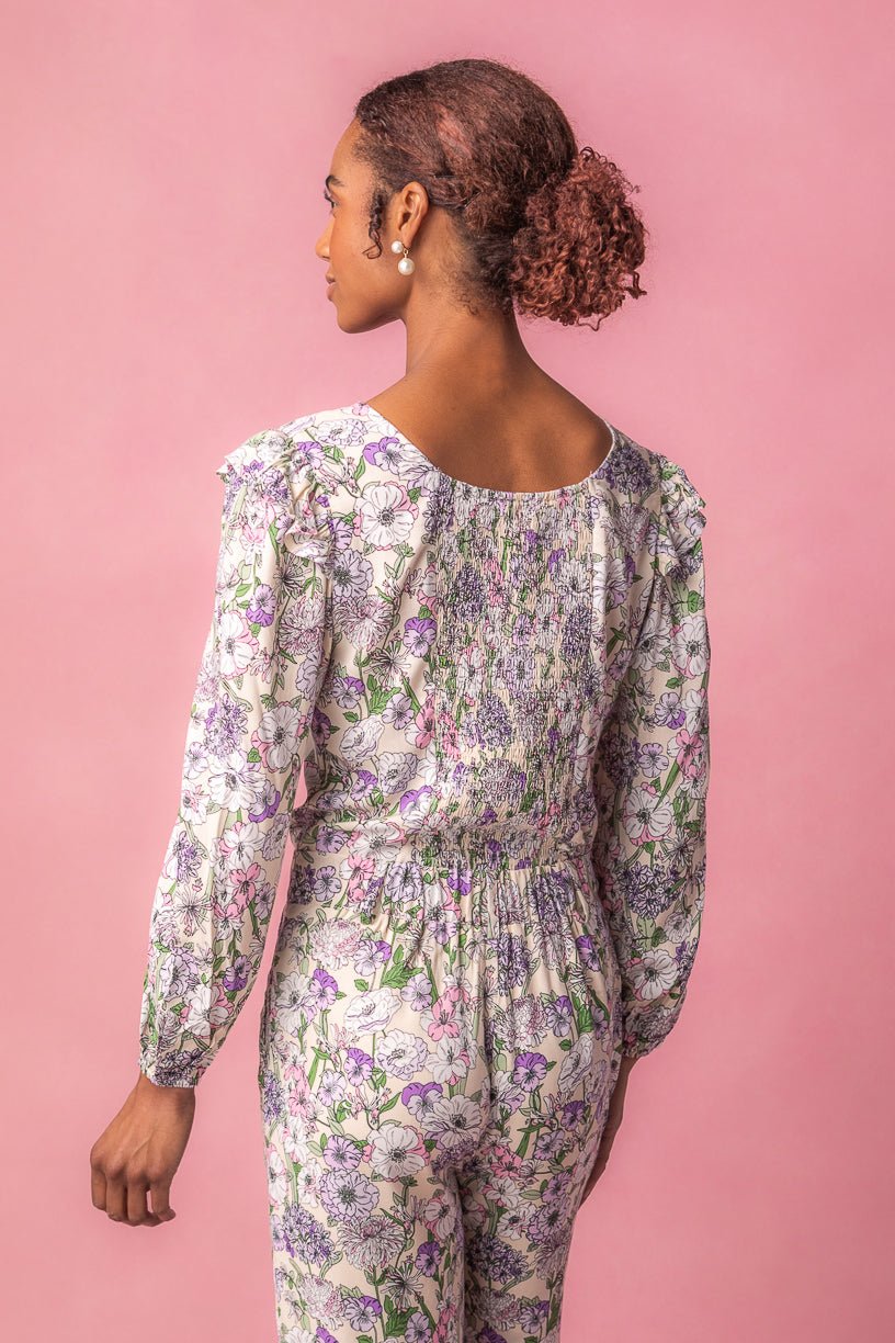 YILON MADE】Joli flower blouse - メルカリ