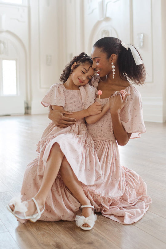 Lennon Dress in Dusty Pink-Adult