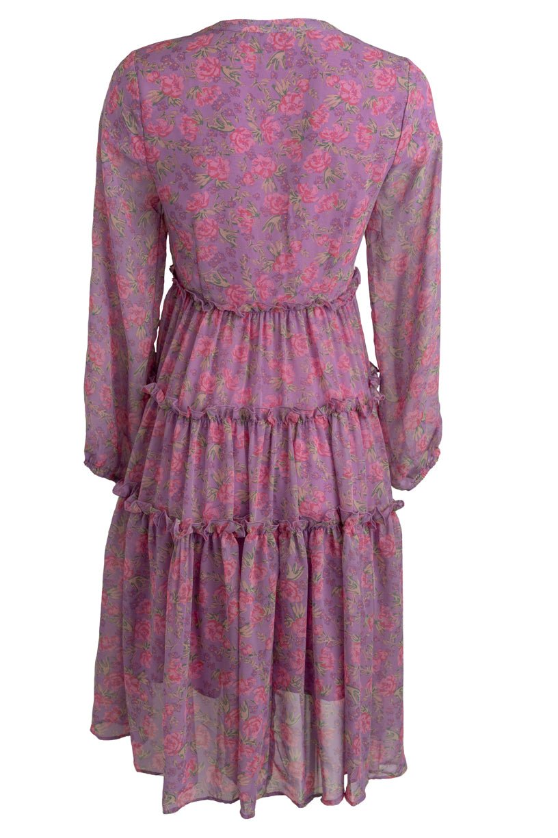 Lydia Dress in Pink Floral-Adult