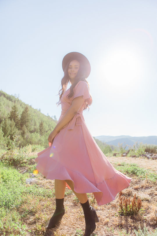 Maggie Dress in Desert Rose