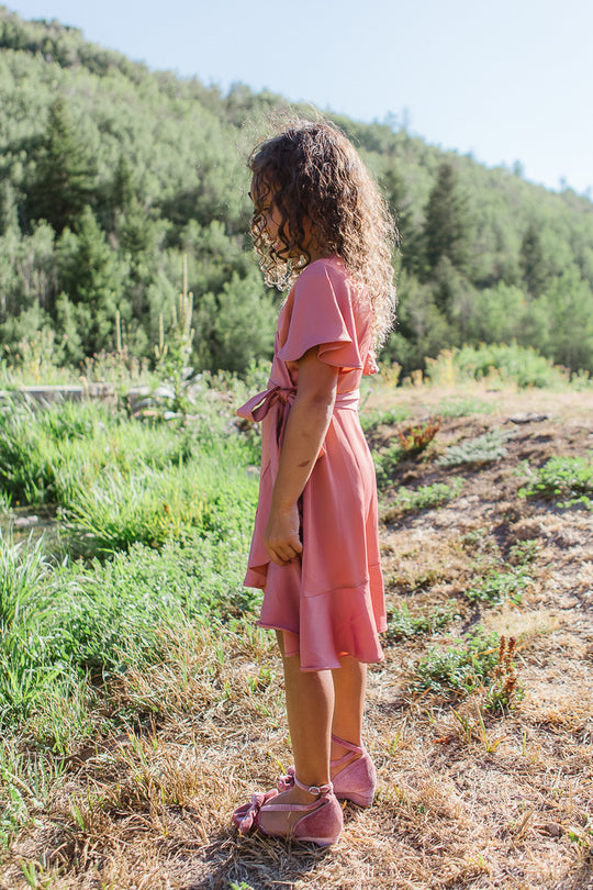 Mini Maggie Dress in Desert Rose
