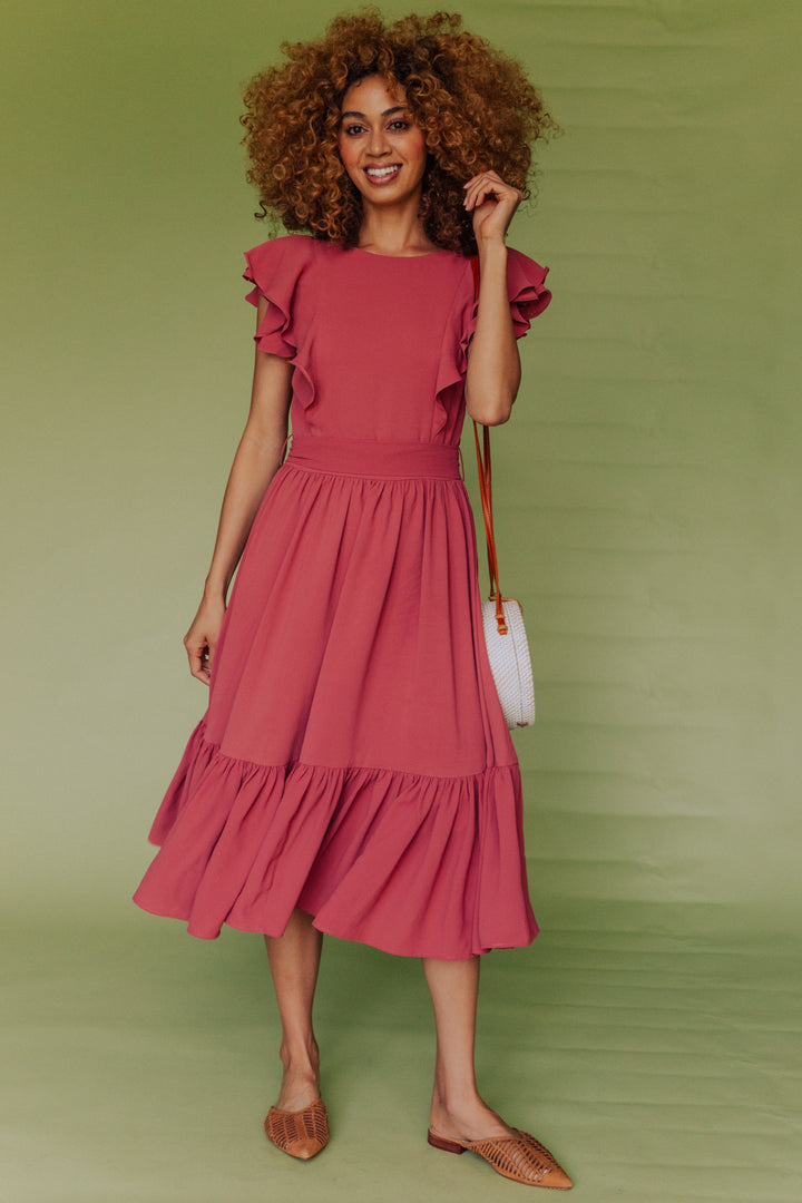 Clary Dress in Magnolia Pink - FINAL SALE