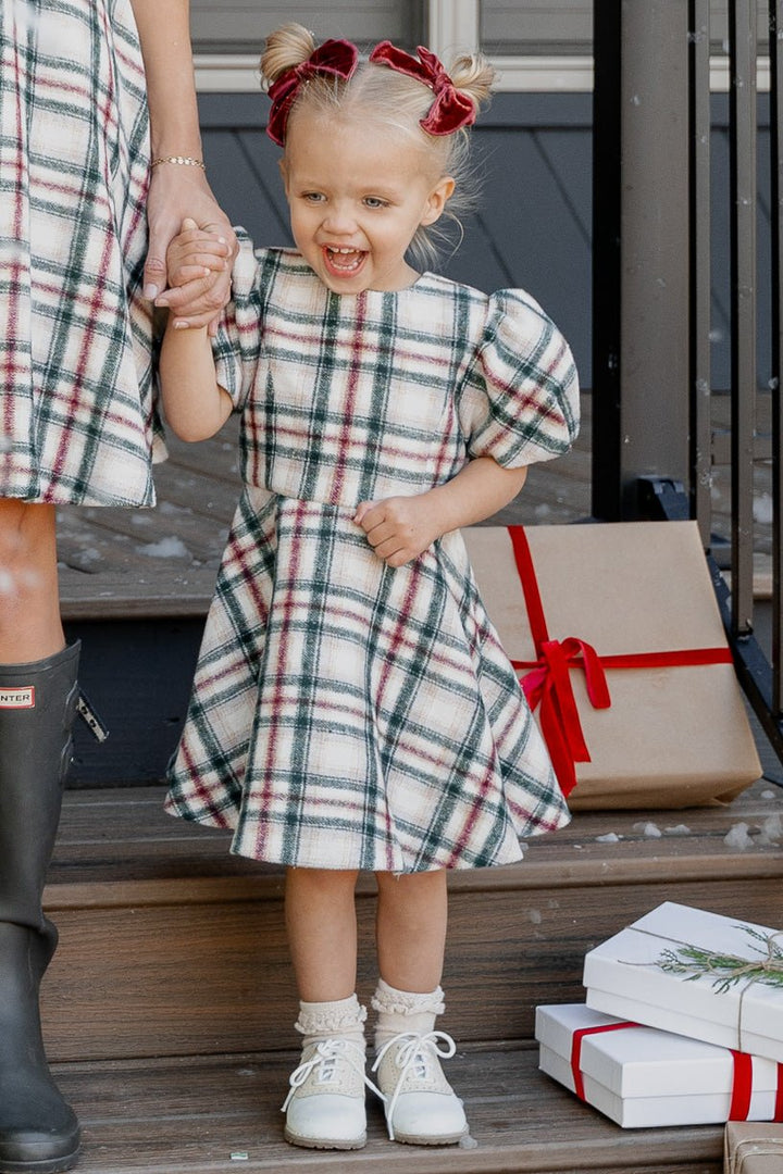 Mini Molly Plaid Flare Dress - FINAL SALE-Mini