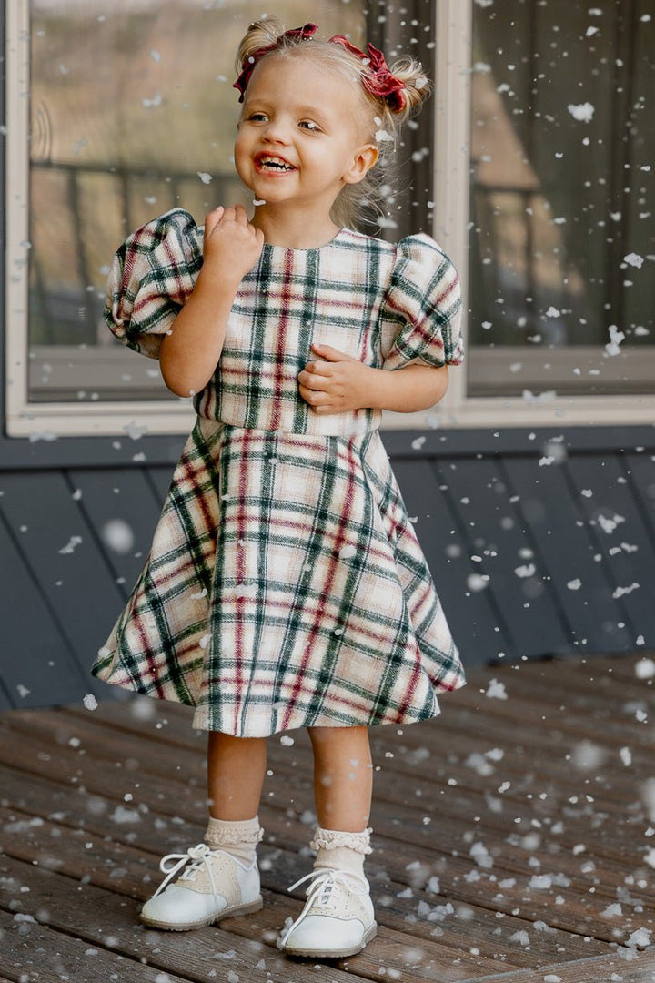 Mini Molly Plaid Flare Dress - FINAL SALE-Mini