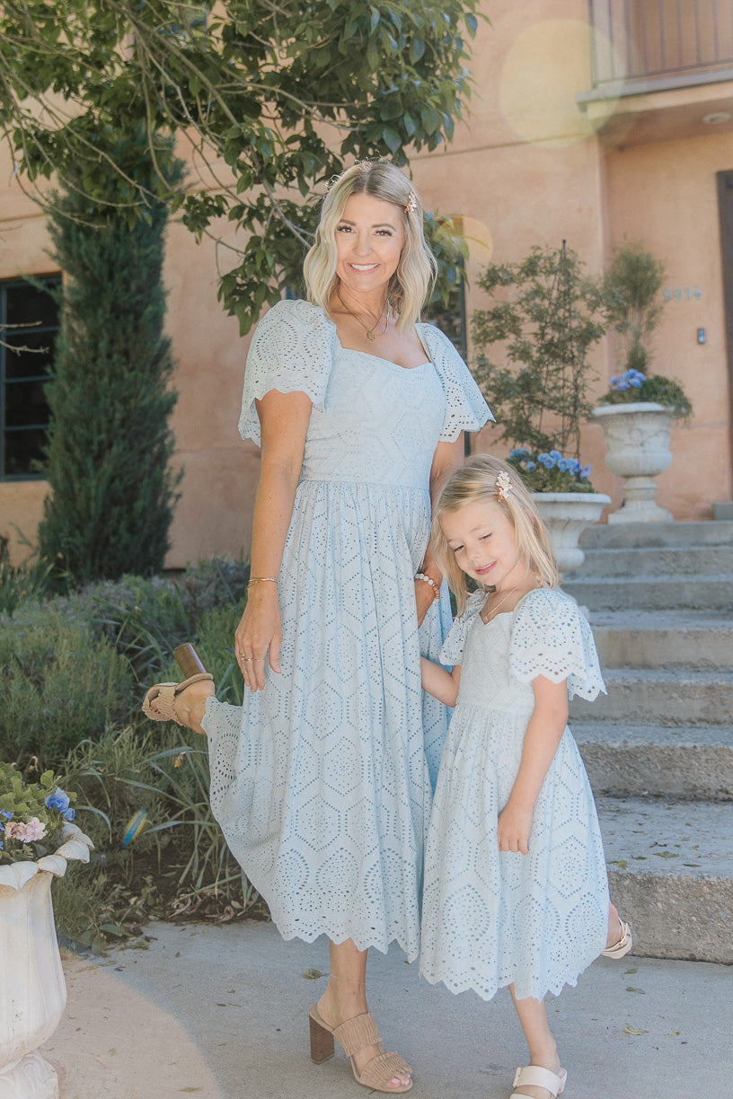 Odessa Dress in Light Blue - FINAL SALE