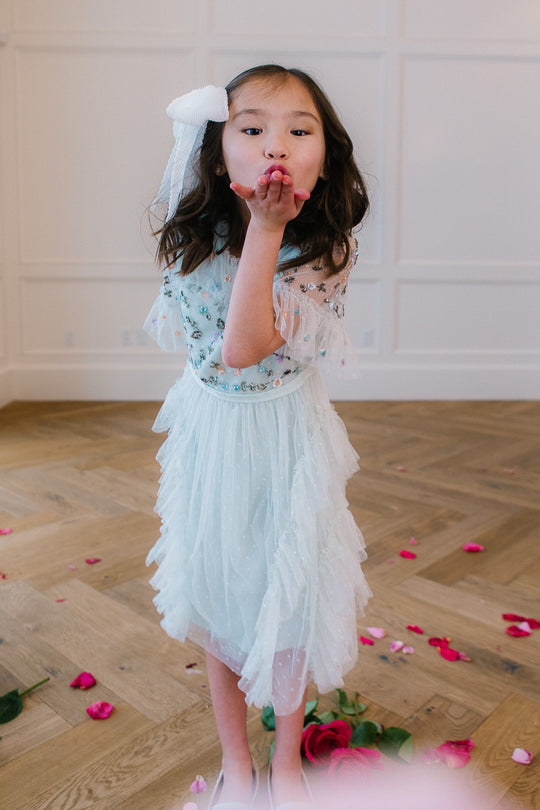 Mini Paris Dress in Seafoam
