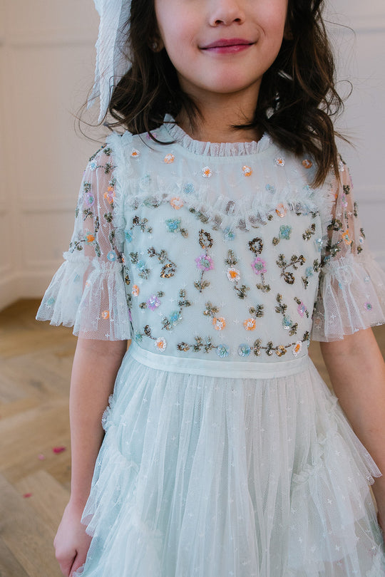 Mini Paris Dress in Seafoam