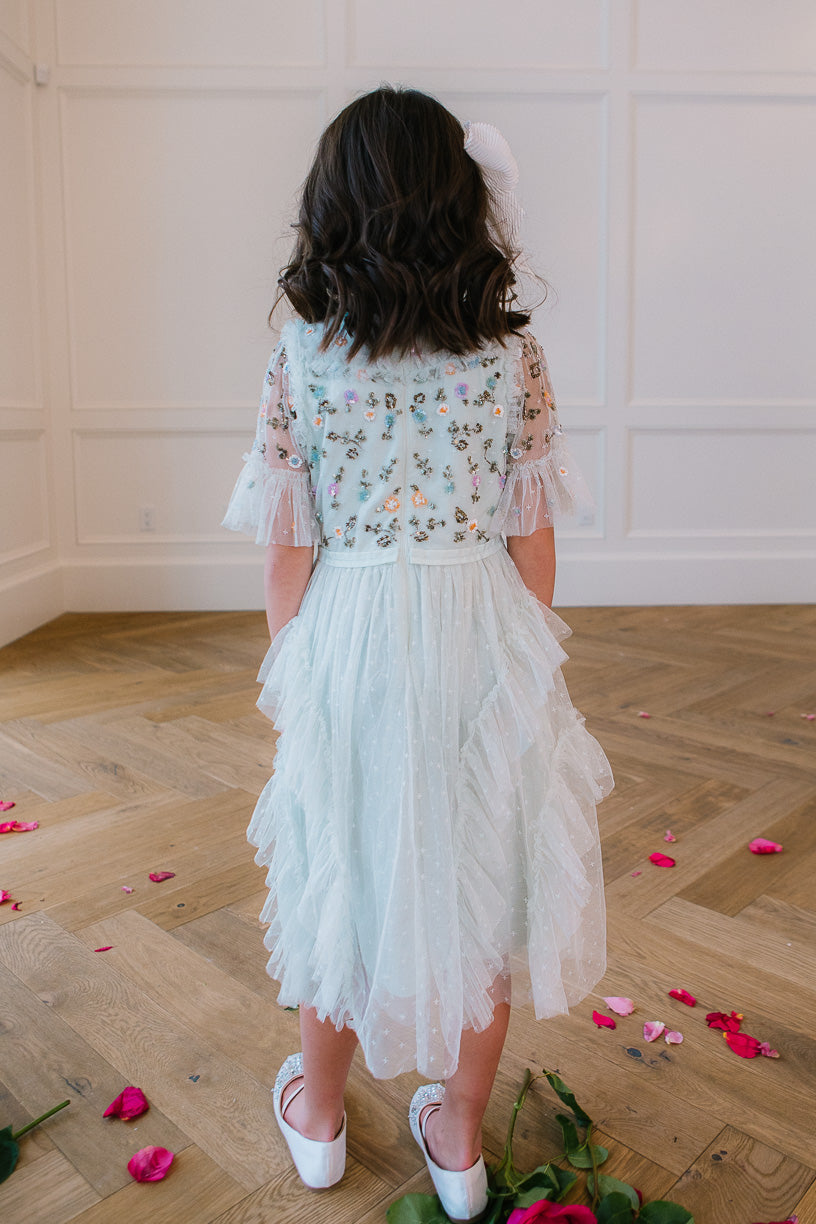 Mini Paris Dress in Seafoam