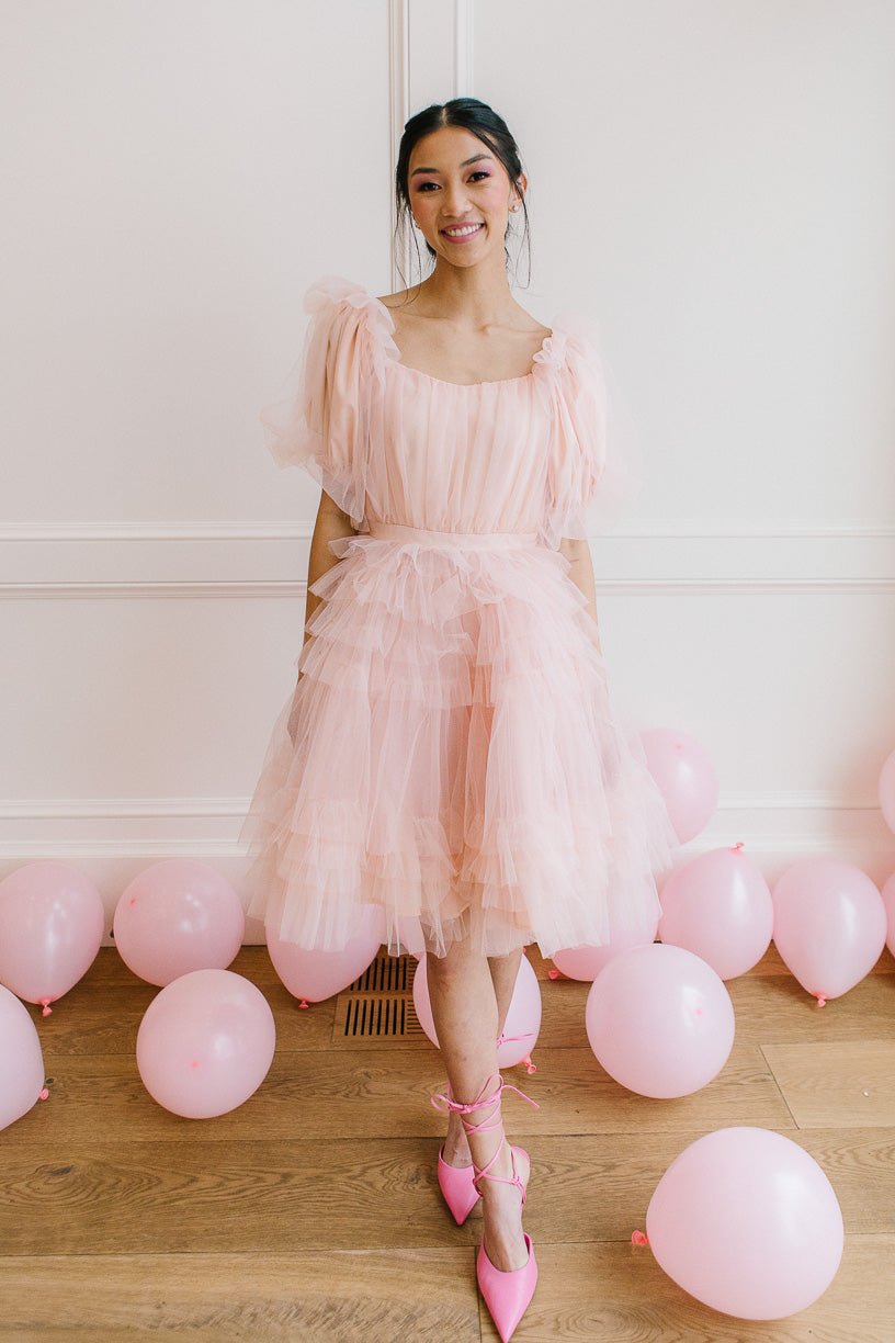 Pixie Dress in Blush-Adult