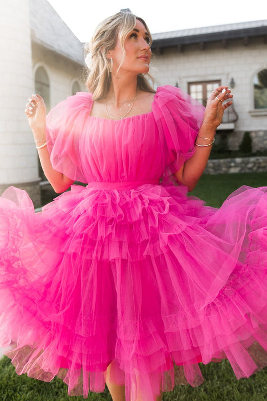 Pixie Dress in Hot Pink - FINAL SALE-Adult