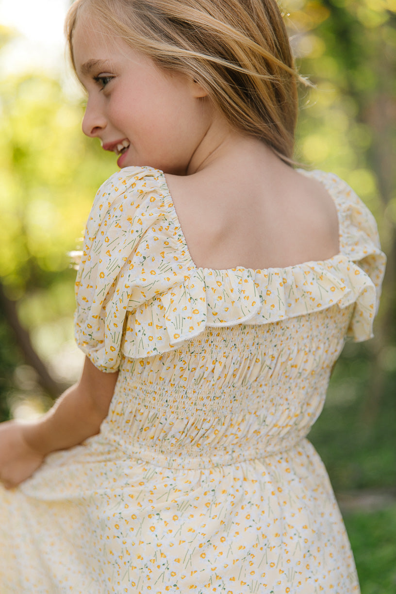 Mini Rae Dress in Yellow Floral - FINAL SALE