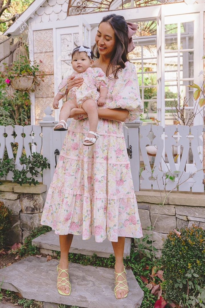 Roselyn Dress in Pastel Floral-Adult