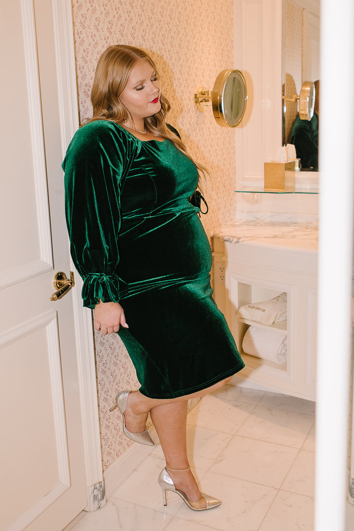 Scarlett Dress in Emerald - FINAL SALE