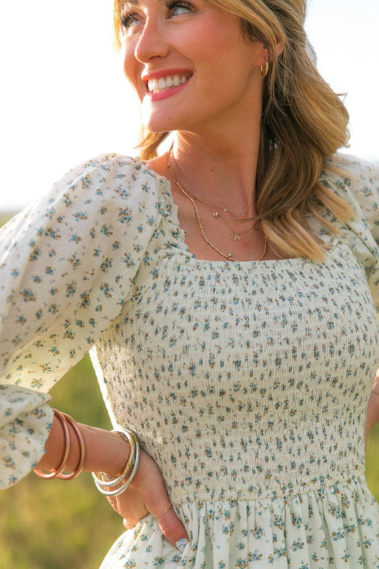Short Madeline Dress in Blue - FINAL SALE-Adult