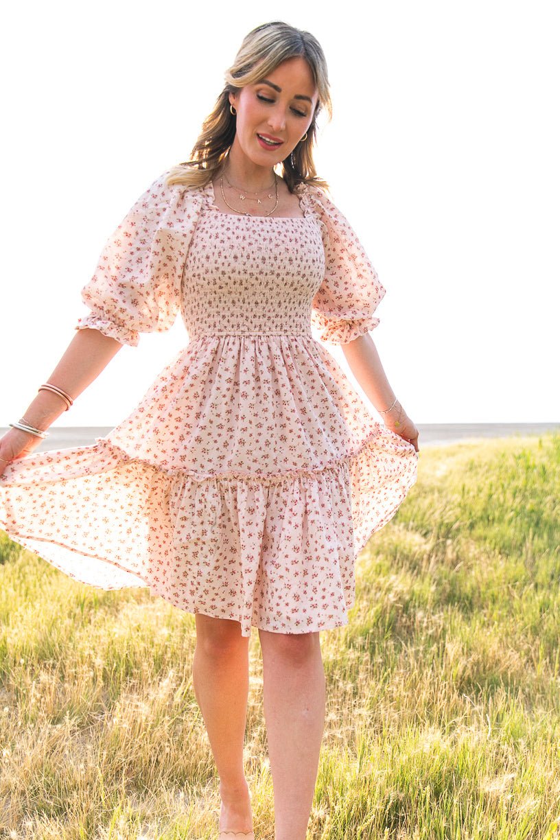 Short Madeline Dress in Pink - FINAL SALE-Adult