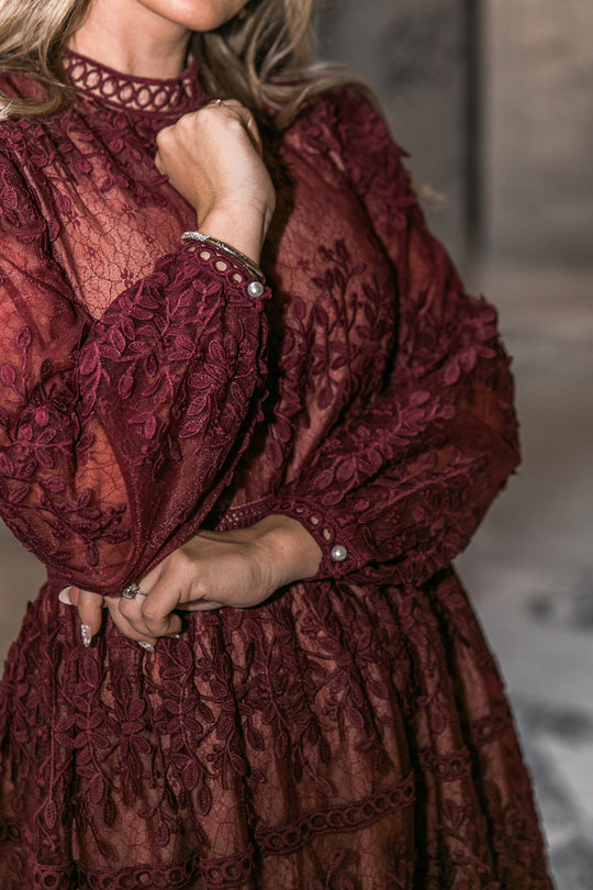 Sicily Dress in Wine