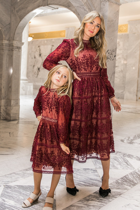 Sicily Dress in Wine