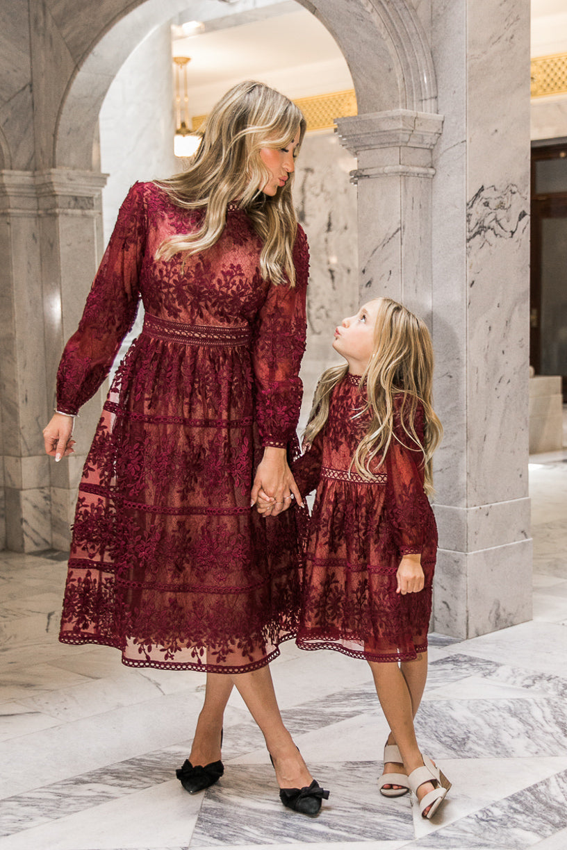 Sicily Dress in Wine - FINAL SALE