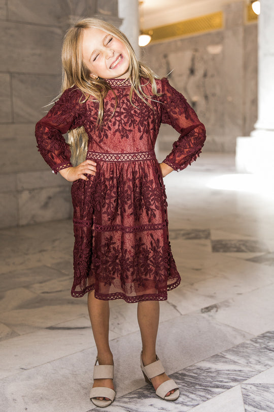 Mini Sicily Dress in Wine