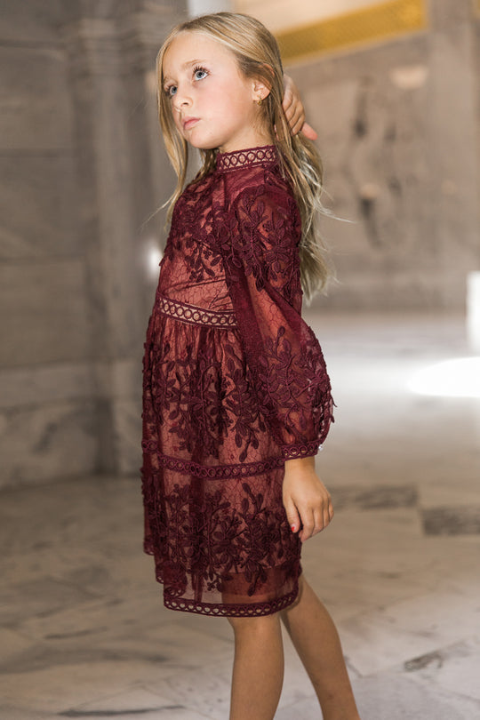 Mini Sicily Dress in Wine