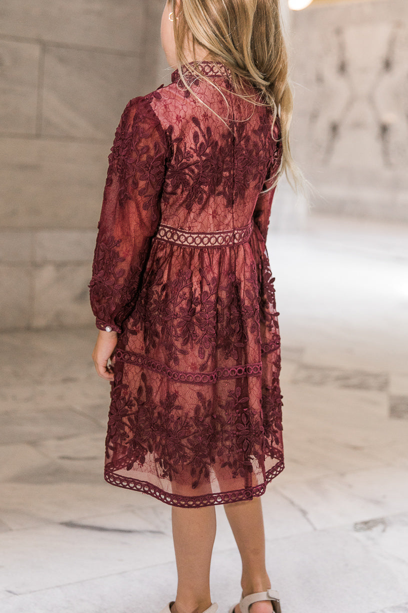 Mini Sicily Dress in Wine