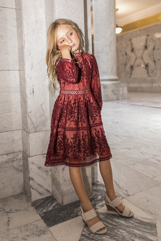 Mini Sicily Dress in Wine