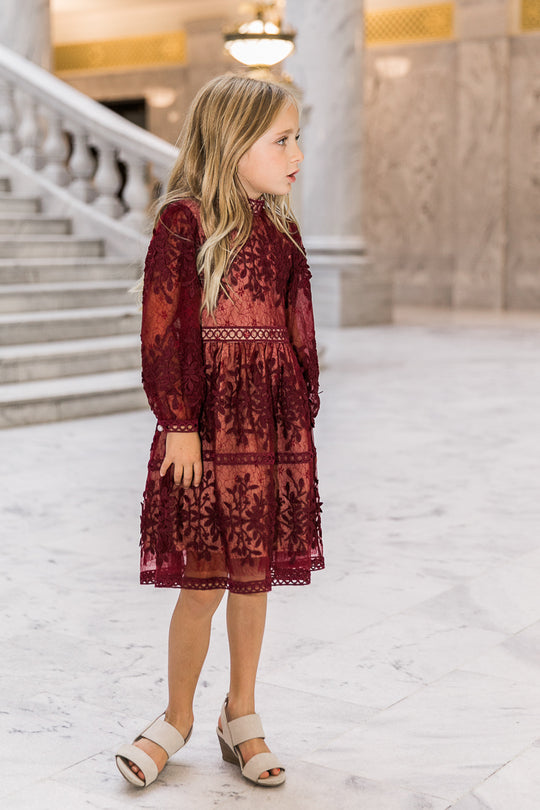 Mini Sicily Dress in Wine