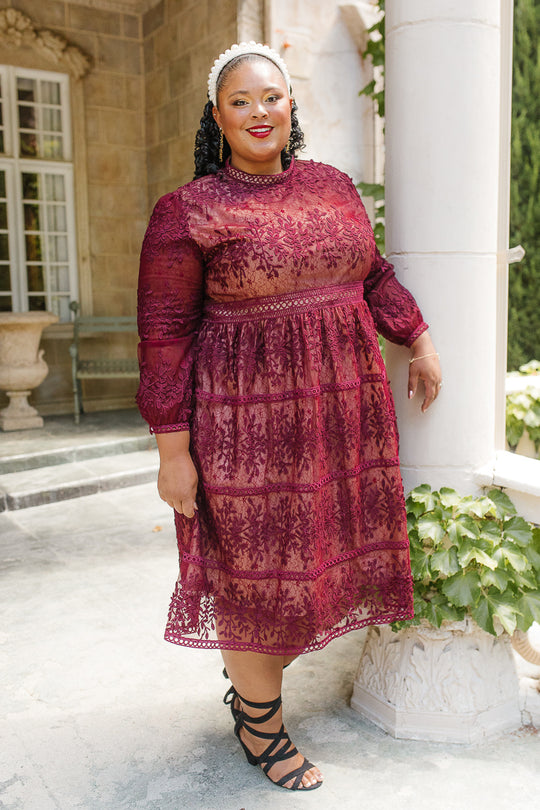 Sicily Dress in Wine