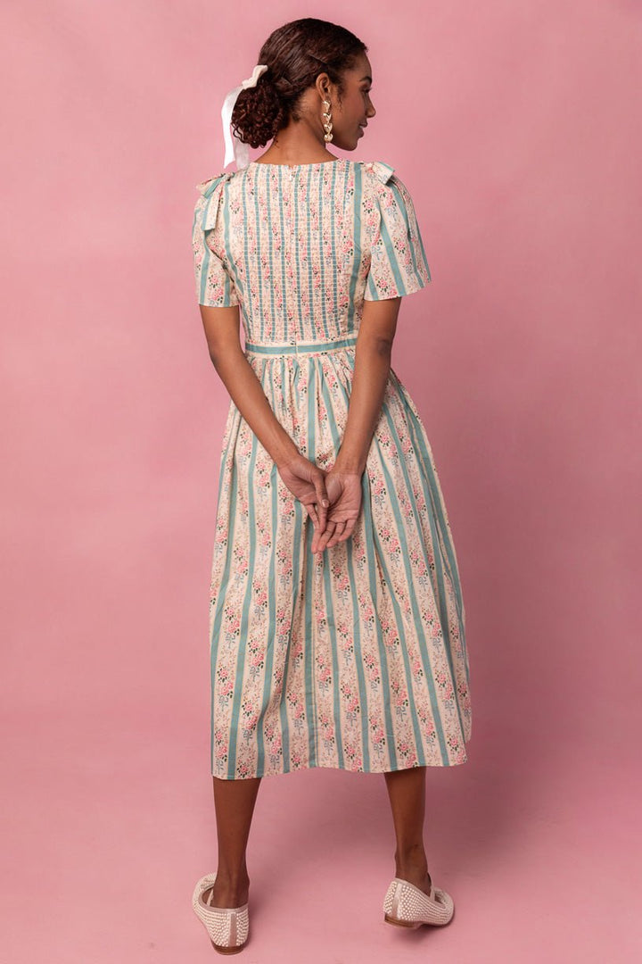 Sonnet Midi Dress in Vintage Rose-Adult