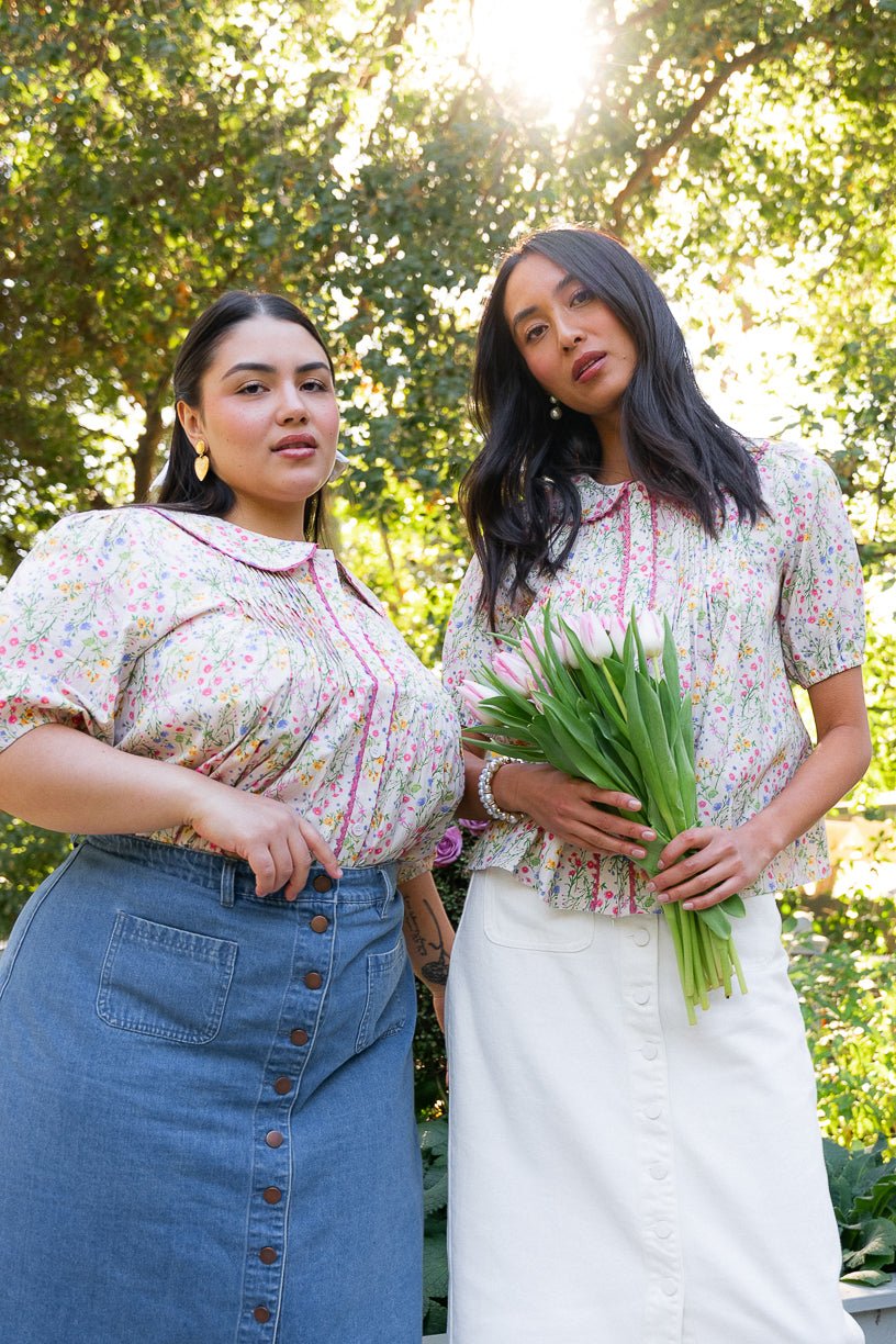 Betty Blouse in Floral - FINAL SALE