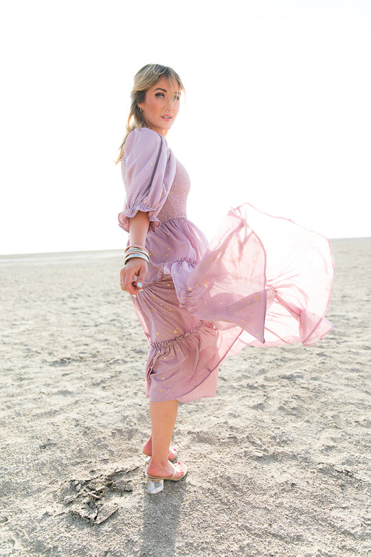 Starry Nights Dress in Lilac