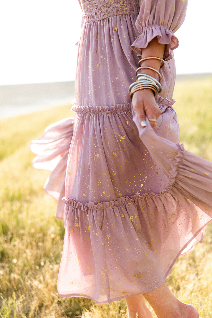 Starry Nights Dress in Lilac - FINAL SALE