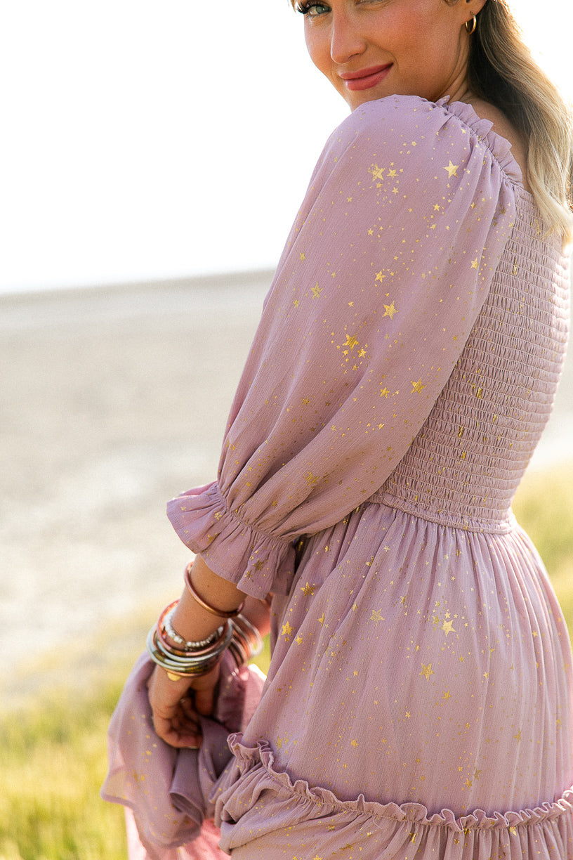 Starry Nights Dress in Lilac - FINAL SALE