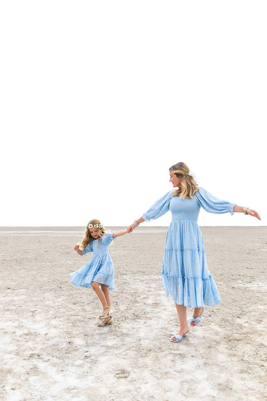Starry Nights Dress in Baby Blue - FINAL SALE-Adult