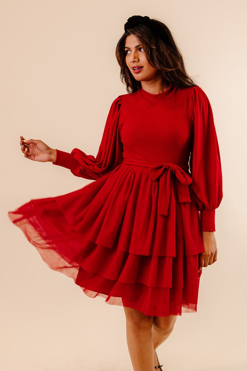 Short Cosette Dress in Red - FINAL SALE-Adult