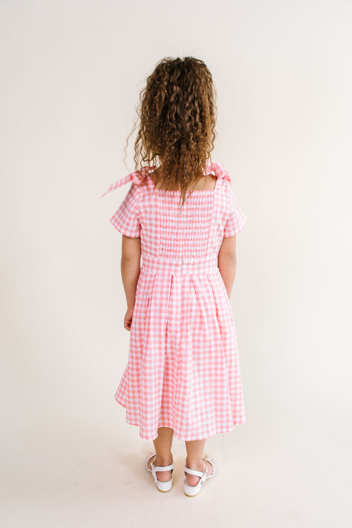 Mini Briar Dress in Pink Gingham