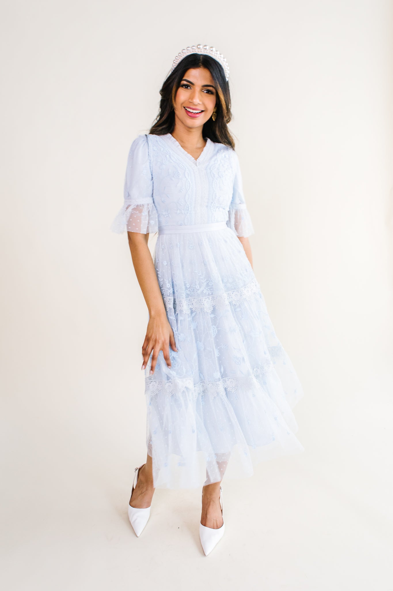 Jules Dress in Baby Blue - FINAL SALE