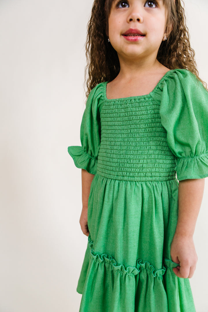 Mini Lani Dress in Green - FINAL SALE