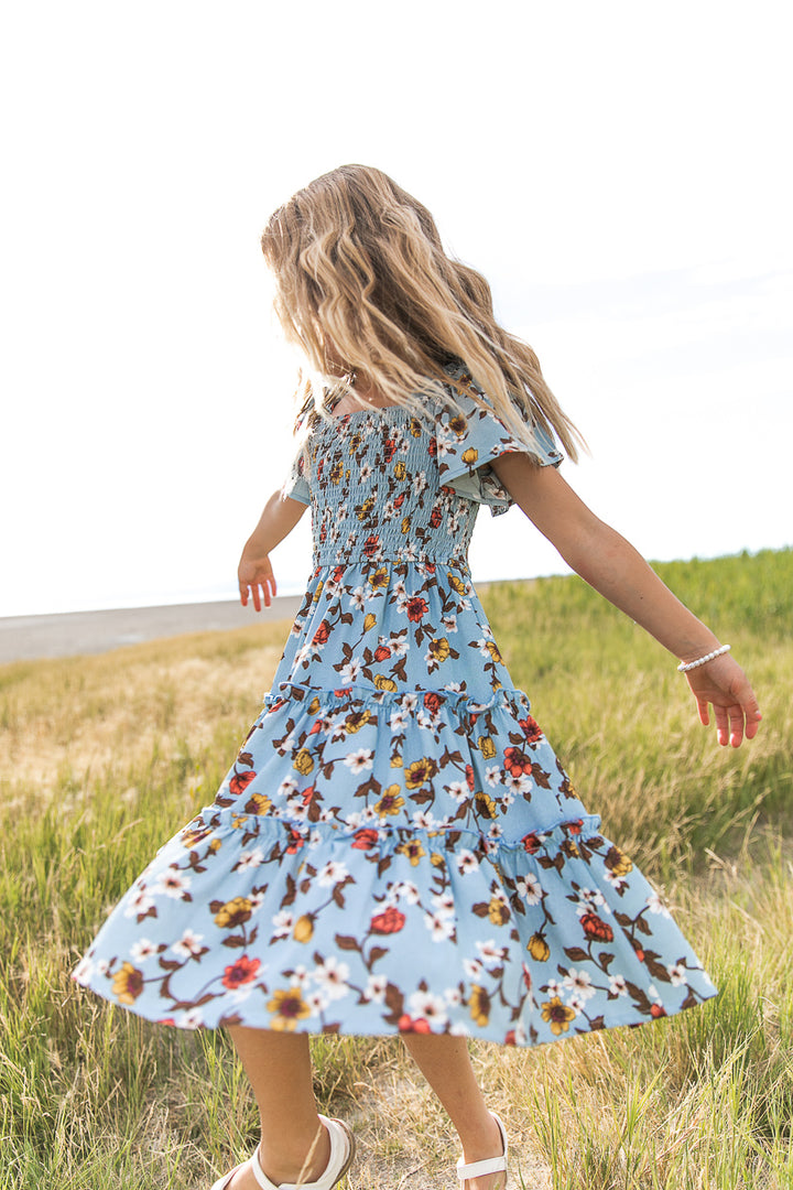 Mini Sweet Caroline Dress in Blue - FINAL SALE