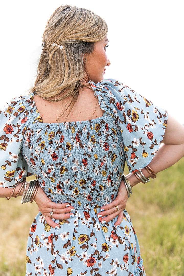 Sweet Caroline Dress in Blue - FINAL SALE