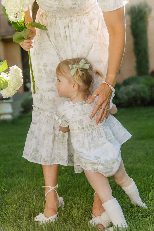 Baby Valencia Romper in Sage
