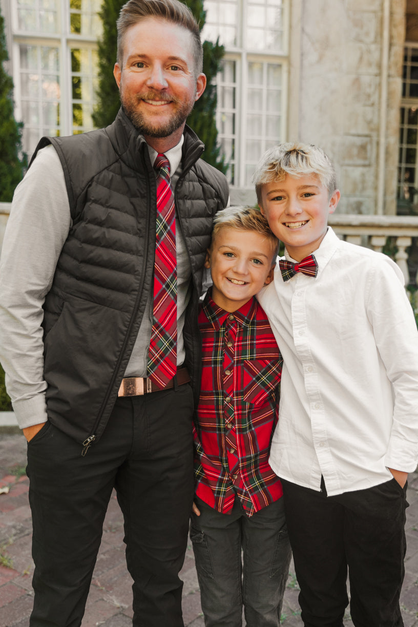 Holiday Plaid Men's Tie