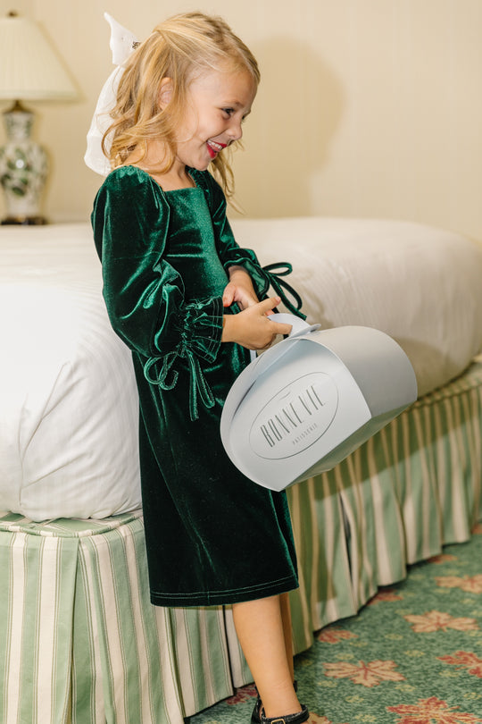 Mini Scarlett Dress in Emerald