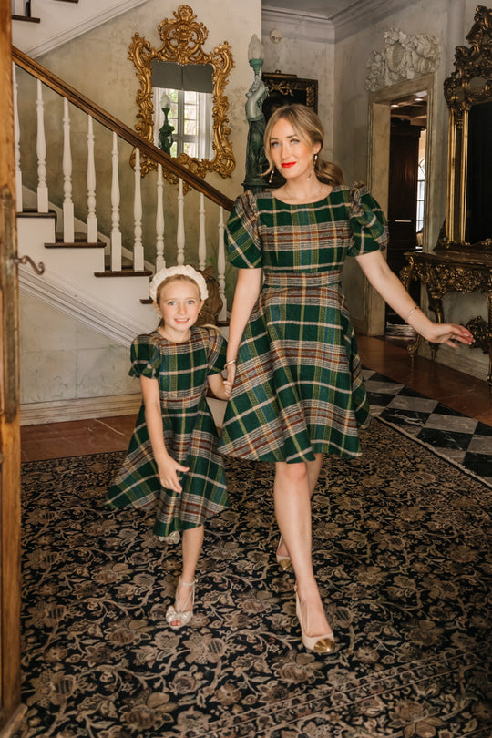 Holly Plaid Flare Dress